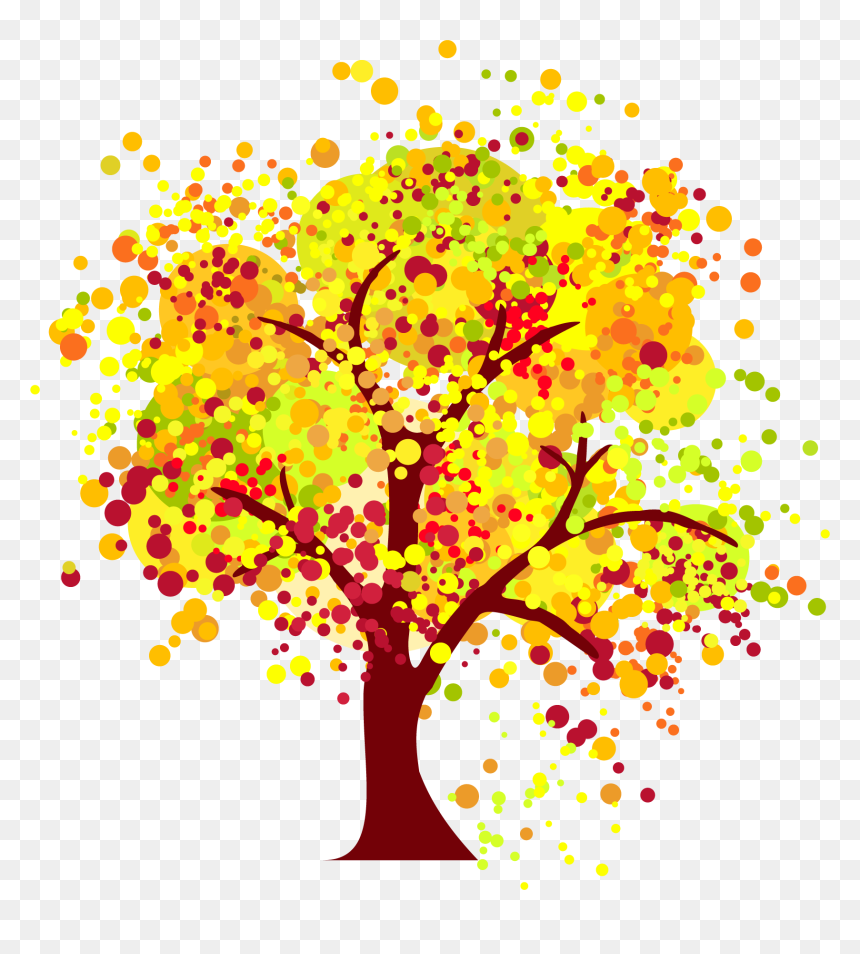 ฤดู ใบไม้ ผลิ การ์ตูน, HD Png Download - halloween tree png