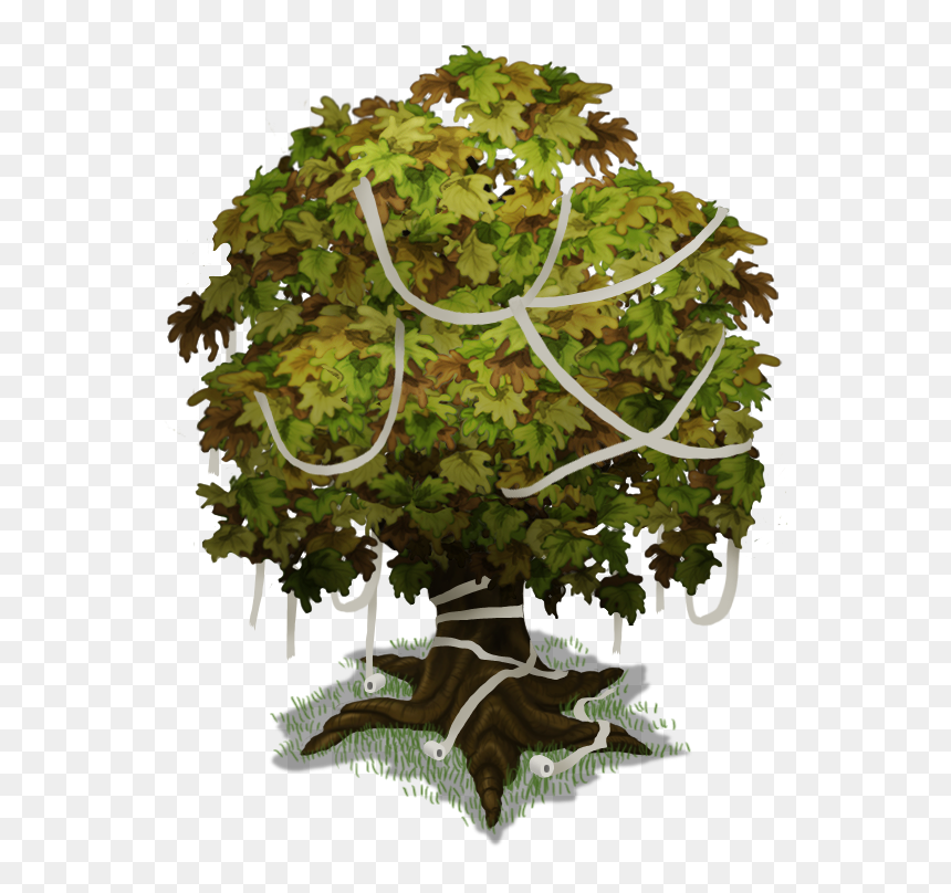 Plant Island Big Tree Halloween - Portable Network Graphics, HD Png Download - halloween tree png