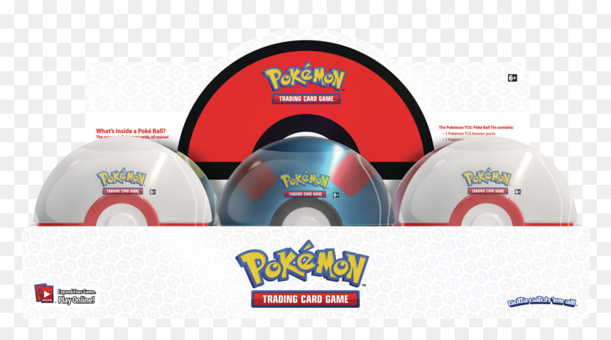 Poké Ball Tin Fall 2019, HD Png Download - pokemon pokeball png