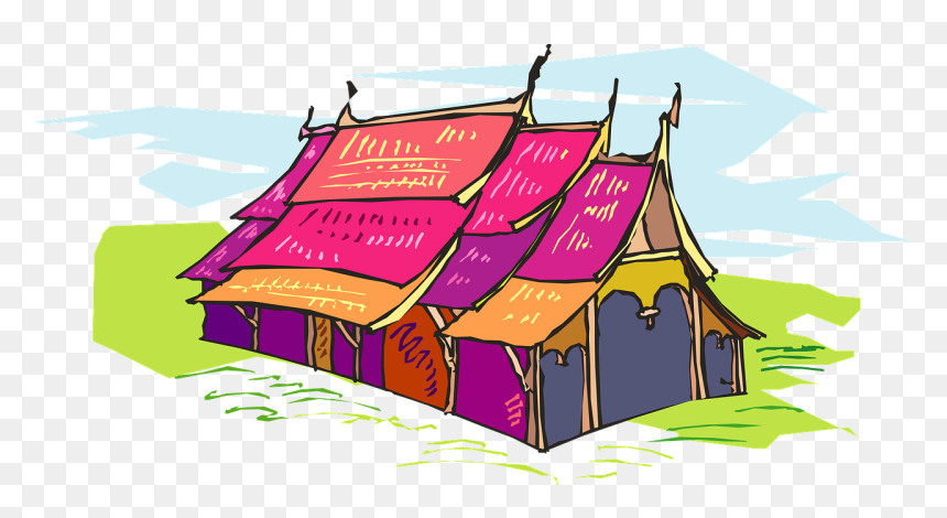 Tent, Colored, Circus, Entertainment, Carnival - 房屋 矢量 图, HD Png Download - carnival tent png