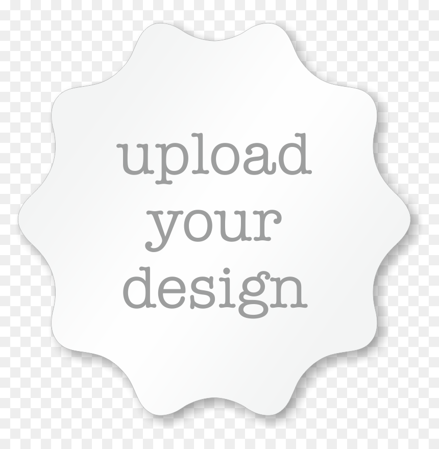 Custom Burst Parking Permit Decal, HD Png Download - white burst png