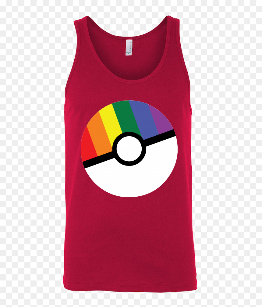 Pokemon "prideball" Lgbt Pokeball Tshirt, Tank Top, - Goku Ultra Instinct Dab, HD Png Download - pokemon pokeball png