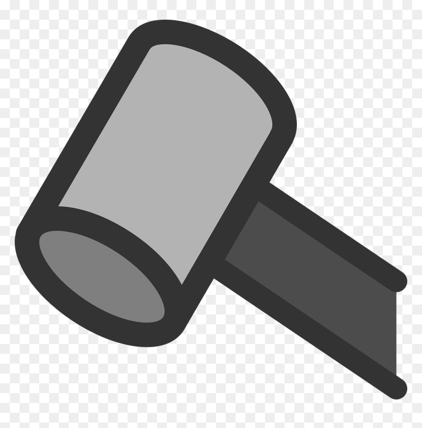 Martelo Leilão Png, Transparent Png - judge hammer png