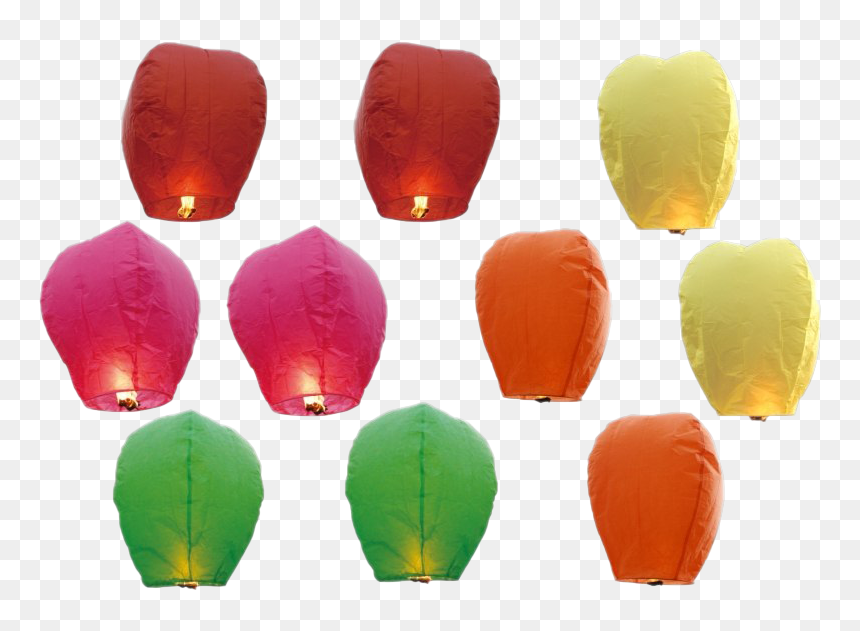 Sky Lantern - Diwali Fire Balloon Png, Transparent Png - chinese lanterns png