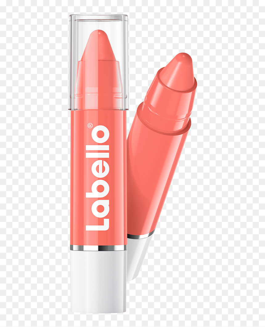 Labello Coral Stick - Nivea Coloron Lip Crayon Coral Crush, HD Png Download - red crayon png