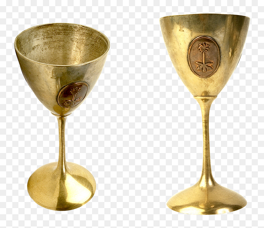 Gilding Cup Glass Tableware Elegant Hammered Gold, HD Png Download - glass cup png
