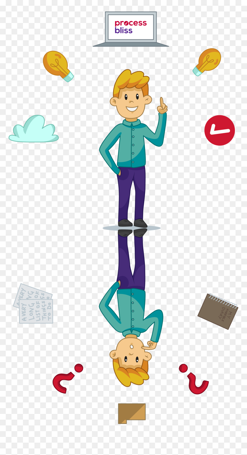 Clip Art, HD Png Download - people looking down png