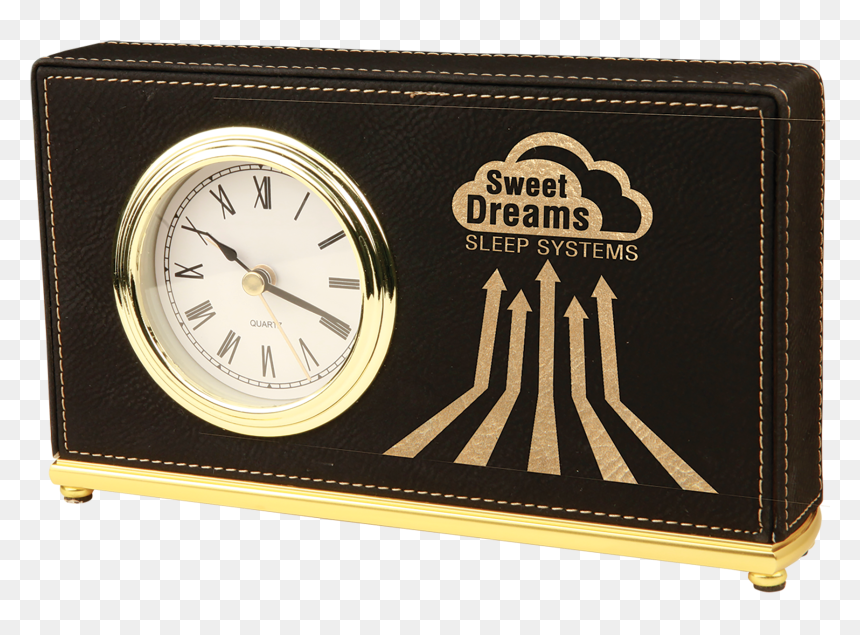 Black Gold Leatherette, HD Png Download - gold clock png