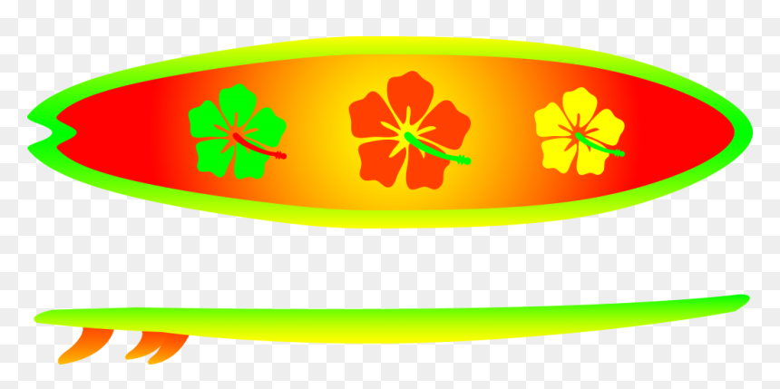 Surfboard - Clip Art Surfing Board, HD Png Download - happy memorial day png