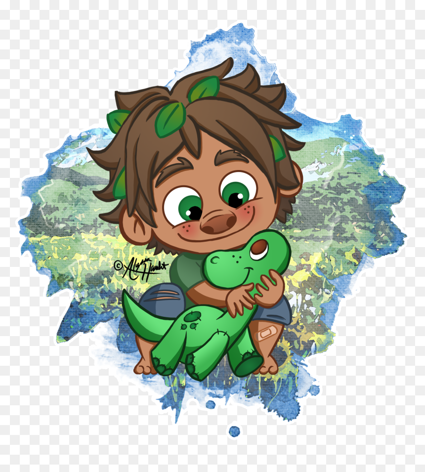 Modern Good Dino By Phantomphoenix4 - Good Dinosaur Tattoo, HD Png Download - good dinosaur png