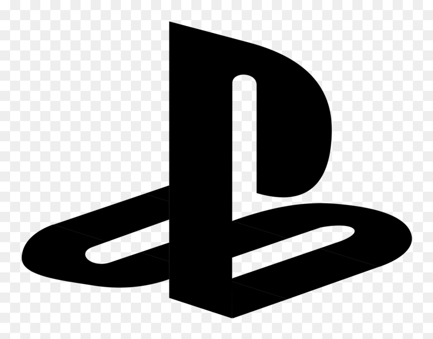 Playstation Text Black Logo White - Playstation Logo, HD Png Download - damon salvatore png