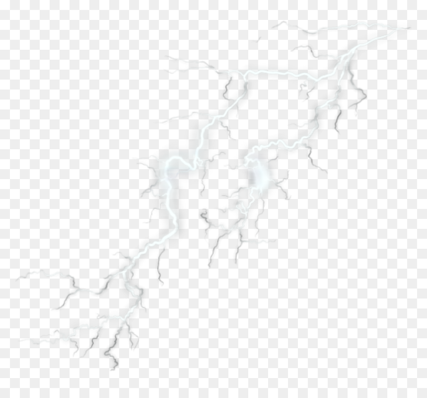 Transparent White Lightning Clipart - Sketch, HD Png Download - white lightning png