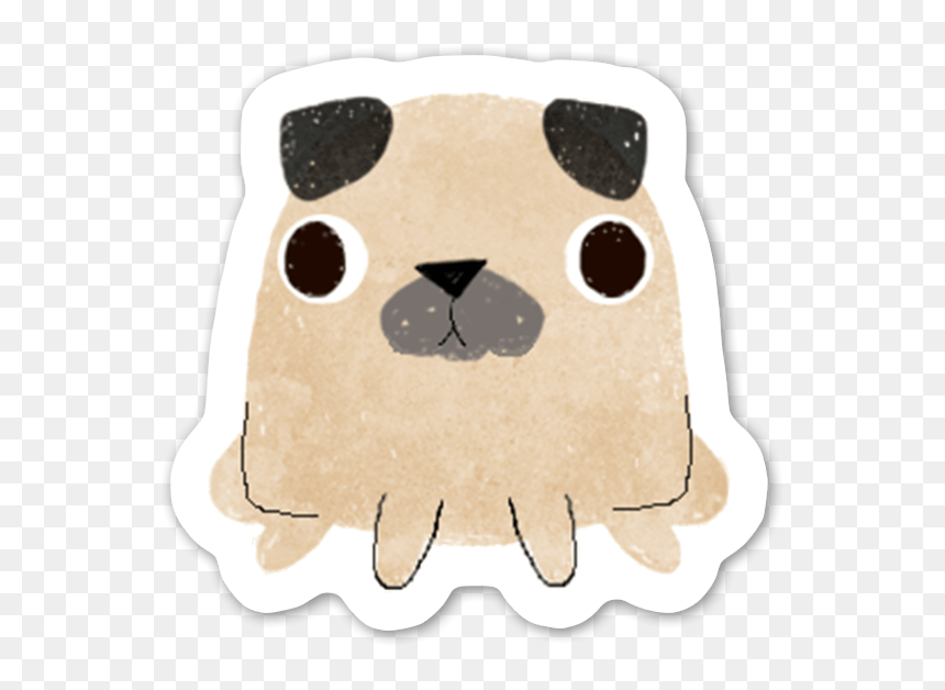 Cute Dog Sticker - Cartoon, HD Png Download - dog nose png
