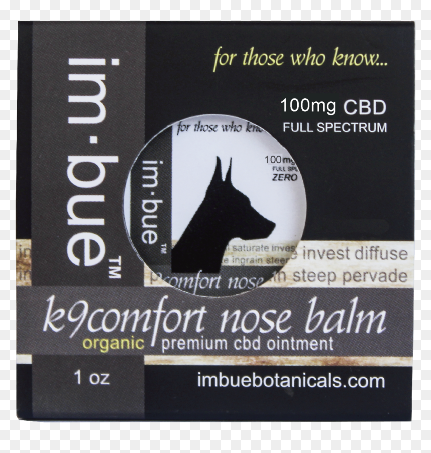 Imbue Pet Cbd 100mg Nose Balm"
 Class="lazyload Lazyload, HD Png Download - dog nose png