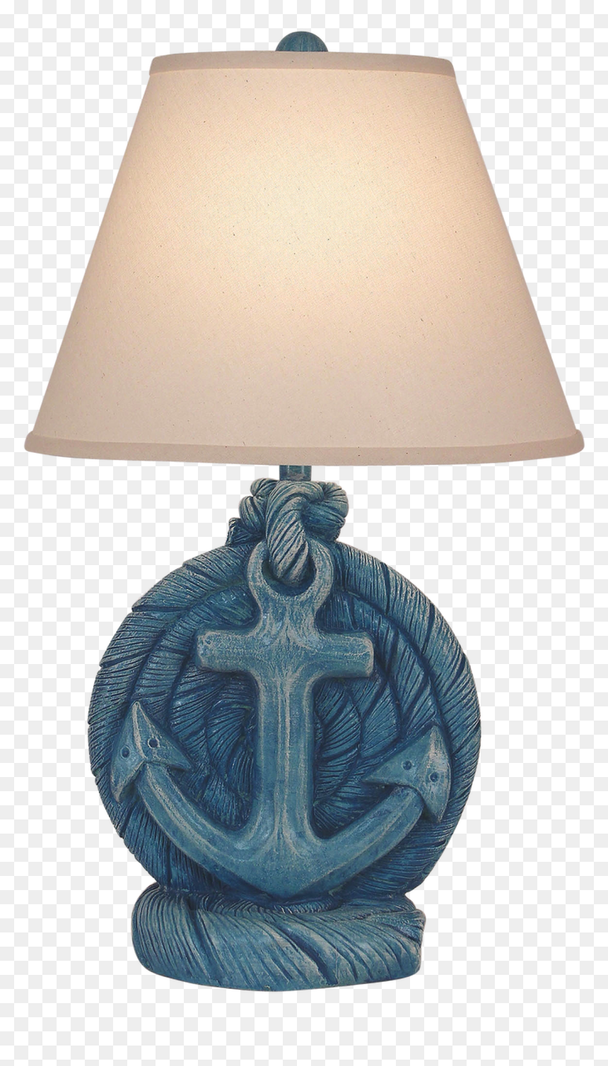 Weathered Deep Sea Anchor Accent Lamp - Electric Light, HD Png Download - blue anchor png