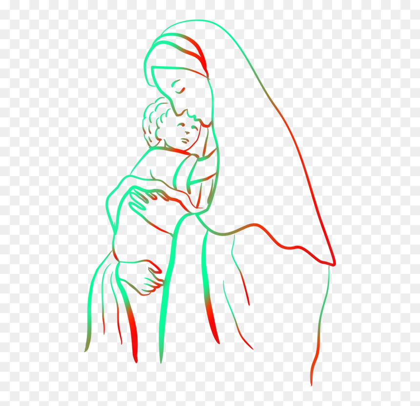 Art,artwork,arm - Mary And Jesus Clipart, HD Png Download - arm.png