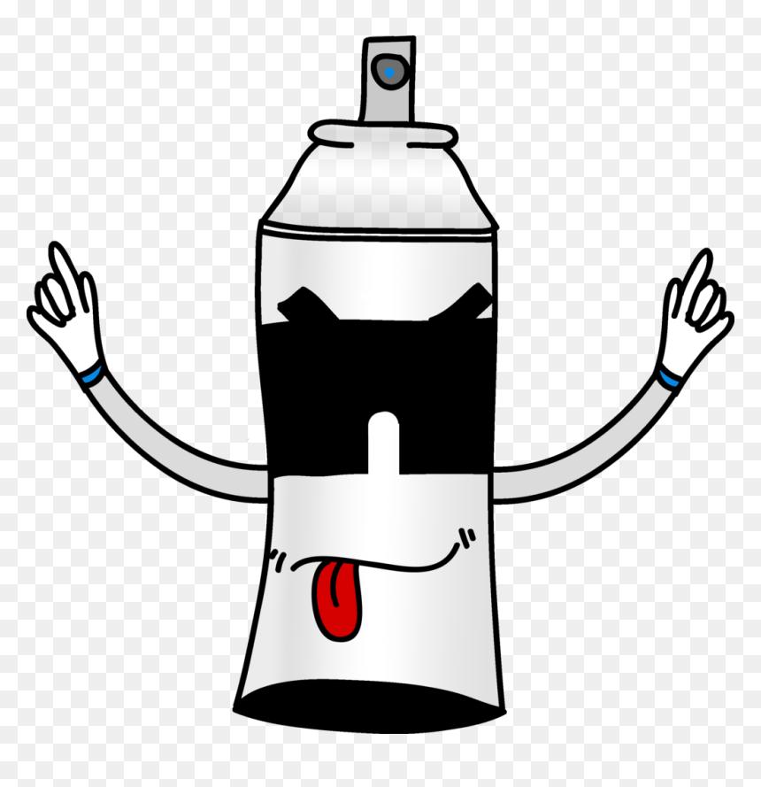 Spray Can Cartoon - Cartoon Transparent Spray Can, HD Png Download - grafitti png