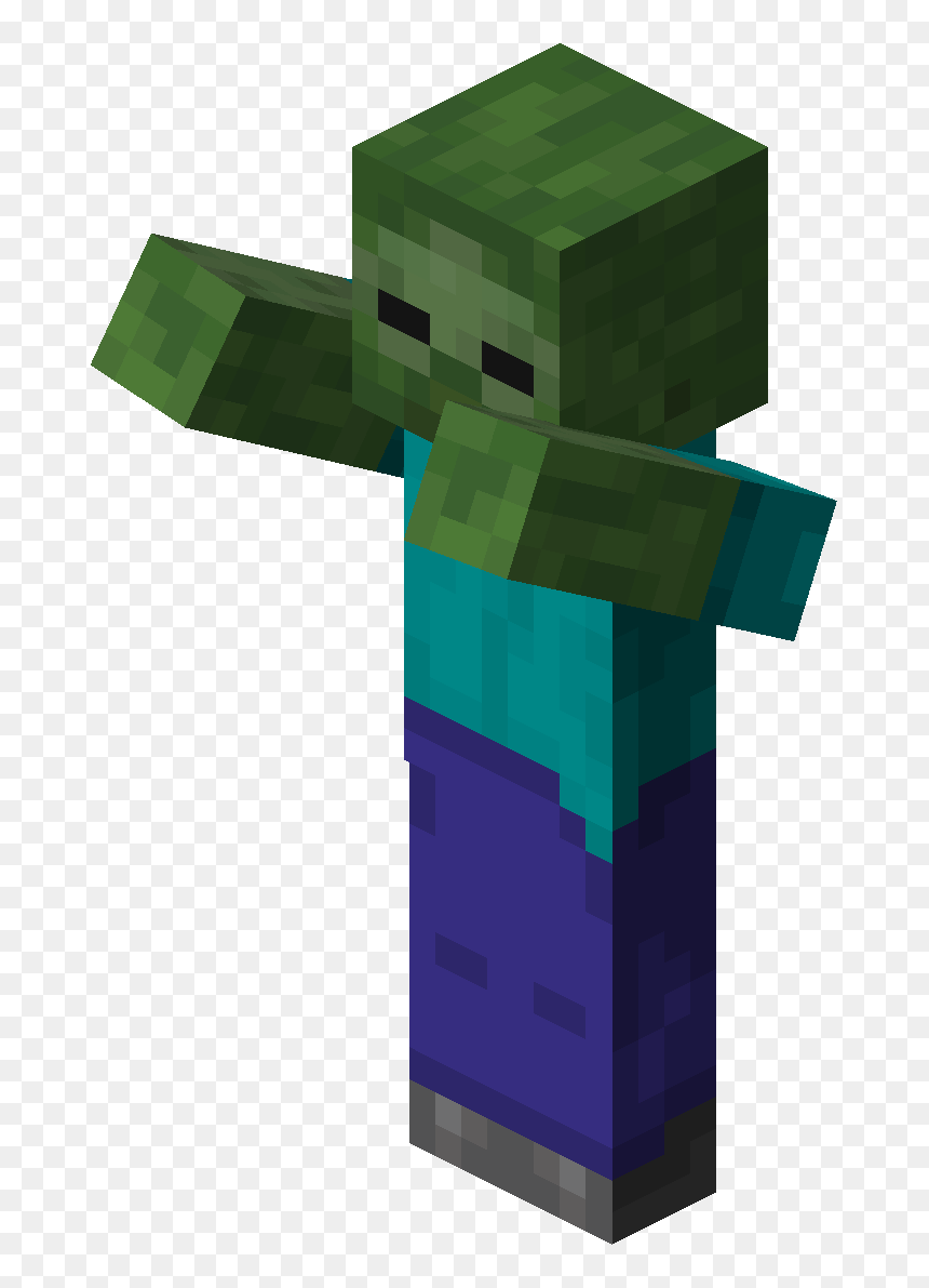 Tree, HD Png Download - minecraft zombie png
