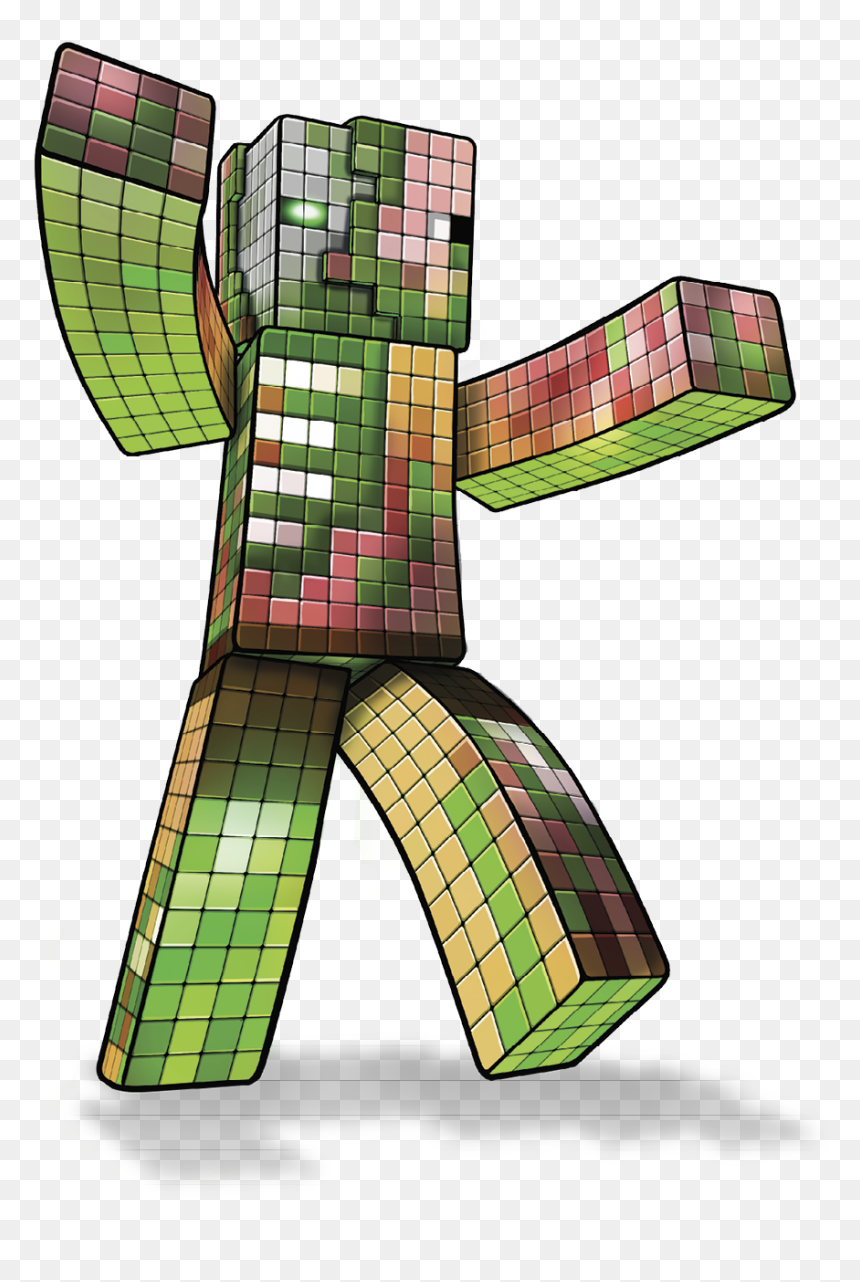 Visual Arts, HD Png Download - minecraft zombie png