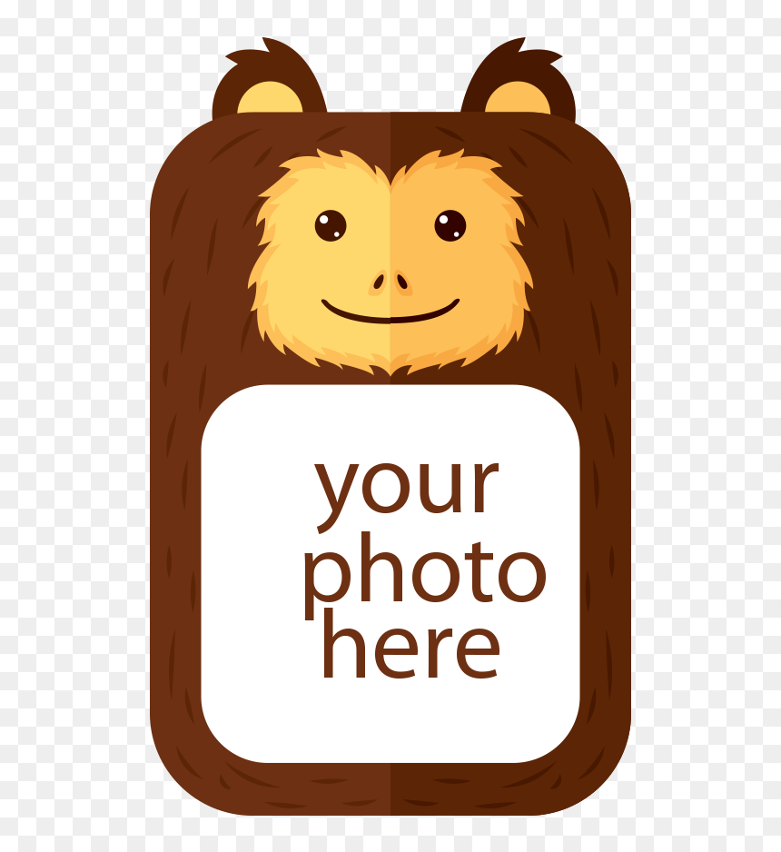 Orangutan Chimpanzee Euclidean Vector - Animal Clip Art Frame Designs, HD Png Download - chimpanzee png