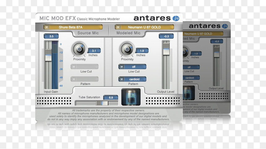 Antares Microphone Modeler, HD Png Download - gold microphone png