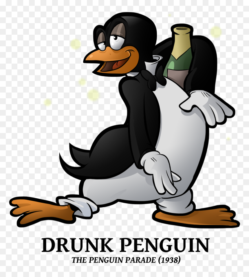 Penguin Clipart Drunk - Drunk Penguin Looney Tunes, HD Png Download - penguin clipart png