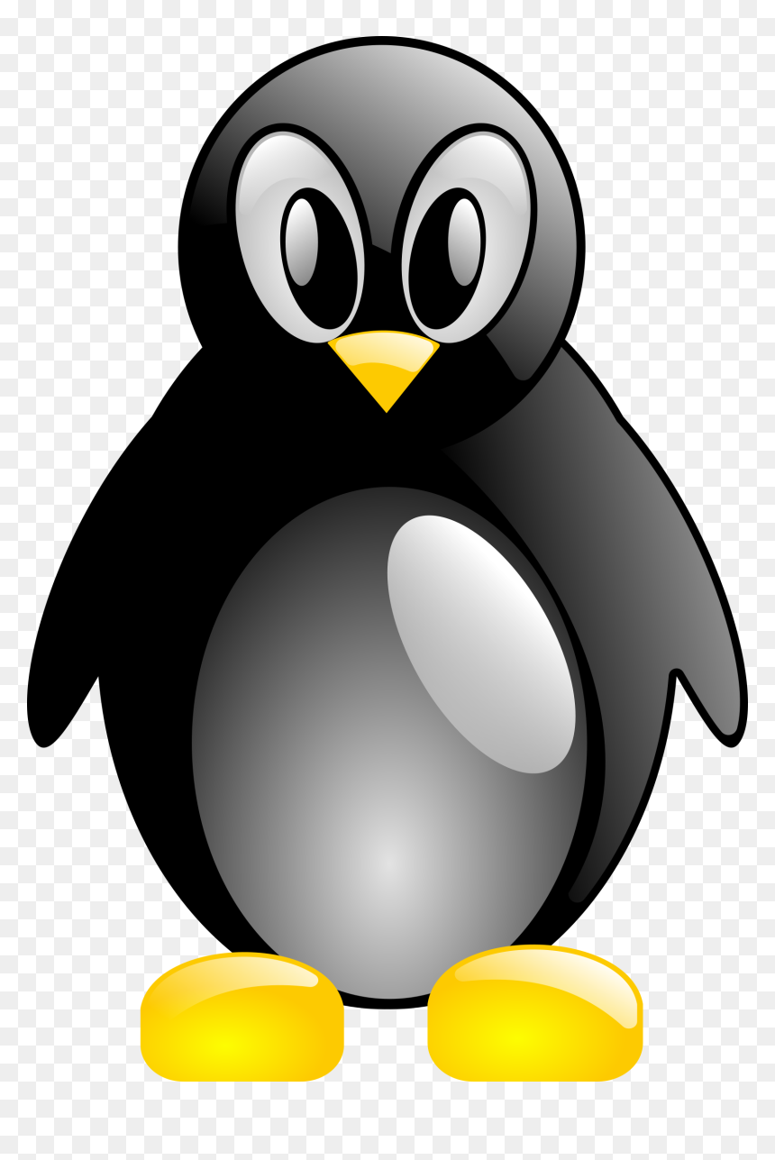 King Penguin Clipart Simple - Computer Penguin, HD Png Download - penguin clipart png