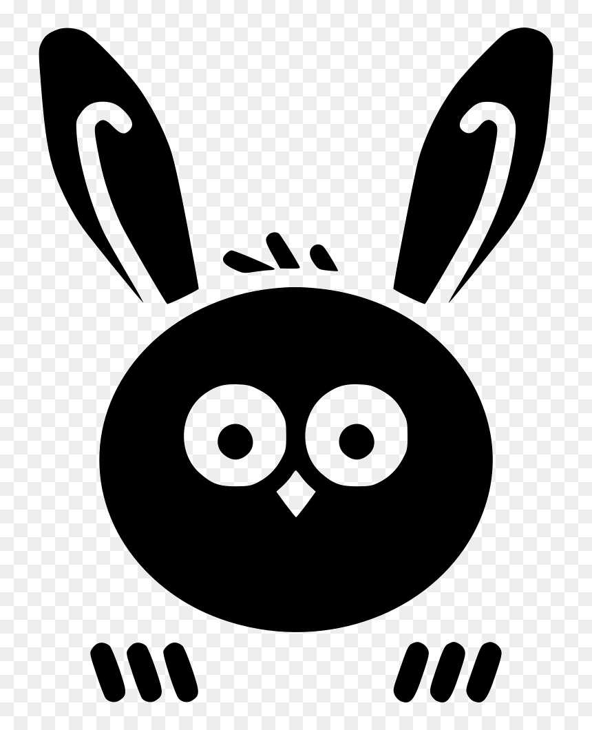 Owl Bunny Rabbit Ears - Cartoon, HD Png Download - ear icon png