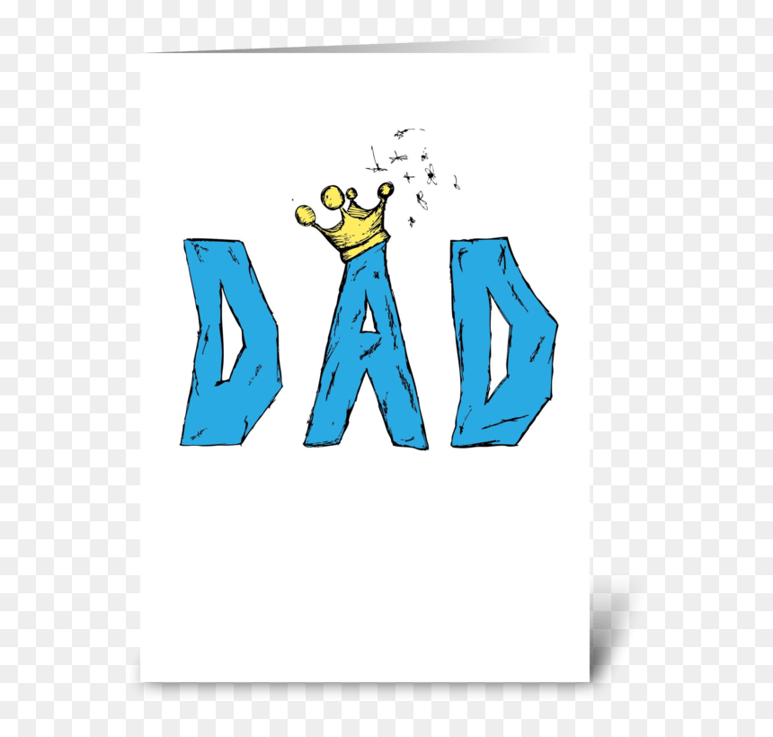 Dad"s The King Greeting Card - Illustration, HD Png Download - king card png