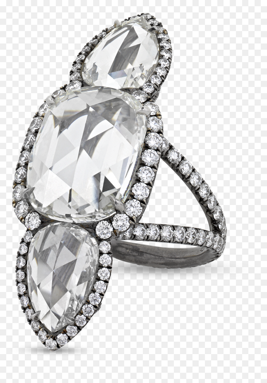 White Diamond North-south Ring, - Engagement Ring, HD Png Download - white ring png