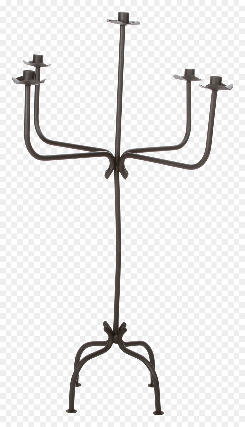 Black Iron Candelabra, HD Png Download - candelabra png