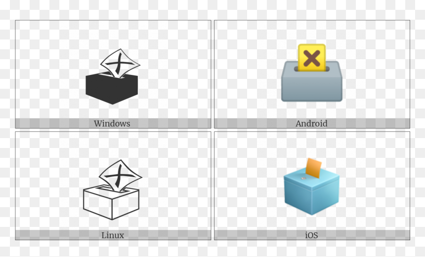 Ballot Box With Ballot On Various Operating Systems - Ballot Box, HD Png Download - ballot box png