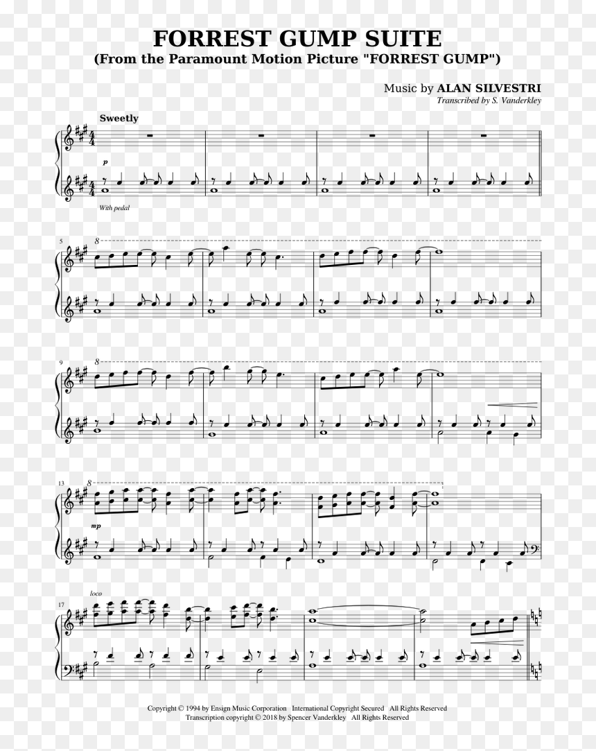 Cantina Band Notes Clarinet, HD Png Download - forrest gump png