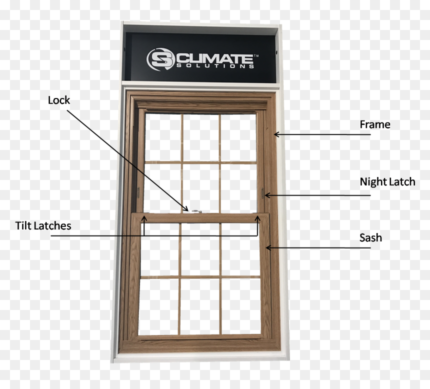 8000 Double Hung - Screen Door, HD Png Download - wooden window frame png