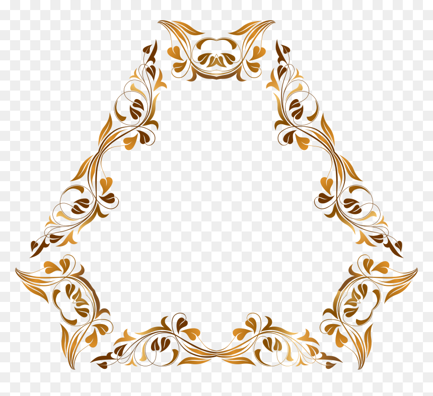 Area,body Jewelry,circle, HD Png Download - gold flourish png