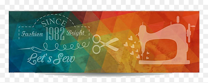 #retro #banner #sewing #sew #sewingmachine #decor #decoration - Triangle, HD Png Download - retro banner png