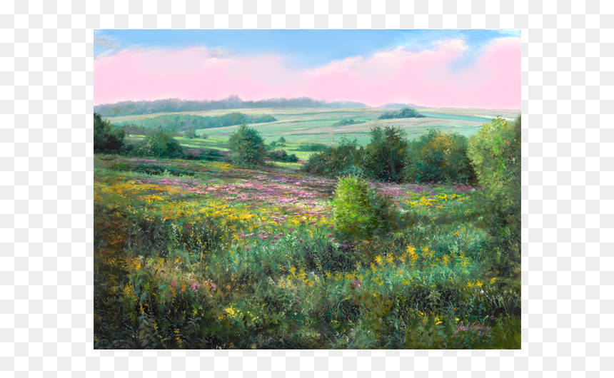 Field Of Dreams - Painting, HD Png Download - blade of grass png