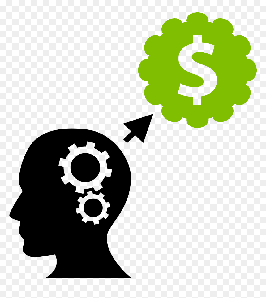 Computer Icons Big Data Clip Art - Thinking About Money Clipart, HD Png Download - human head png