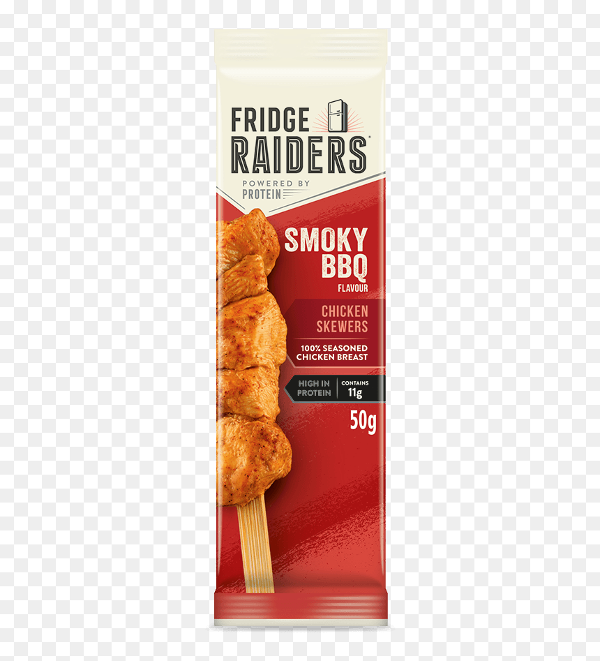 Single Pack Of Smoky Bbq Chicken Skewers - Fridge Raiders Chicken, HD Png Download - bbq chicken png