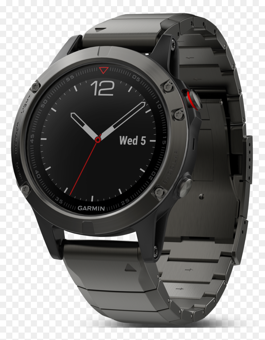Fenix 5 Sapphire Slate Gray With Metal Band Multisport - Garmin Fenix 5x Sapphire Stainless, HD Png Download - fenix png