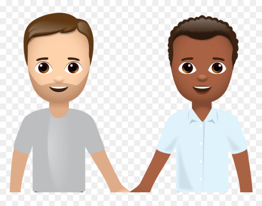 Interracial Emoji Love Wins After Global Campaign By - 2 Interracial Boys Holding Hands Emojis, HD Png Download - couple emoji png