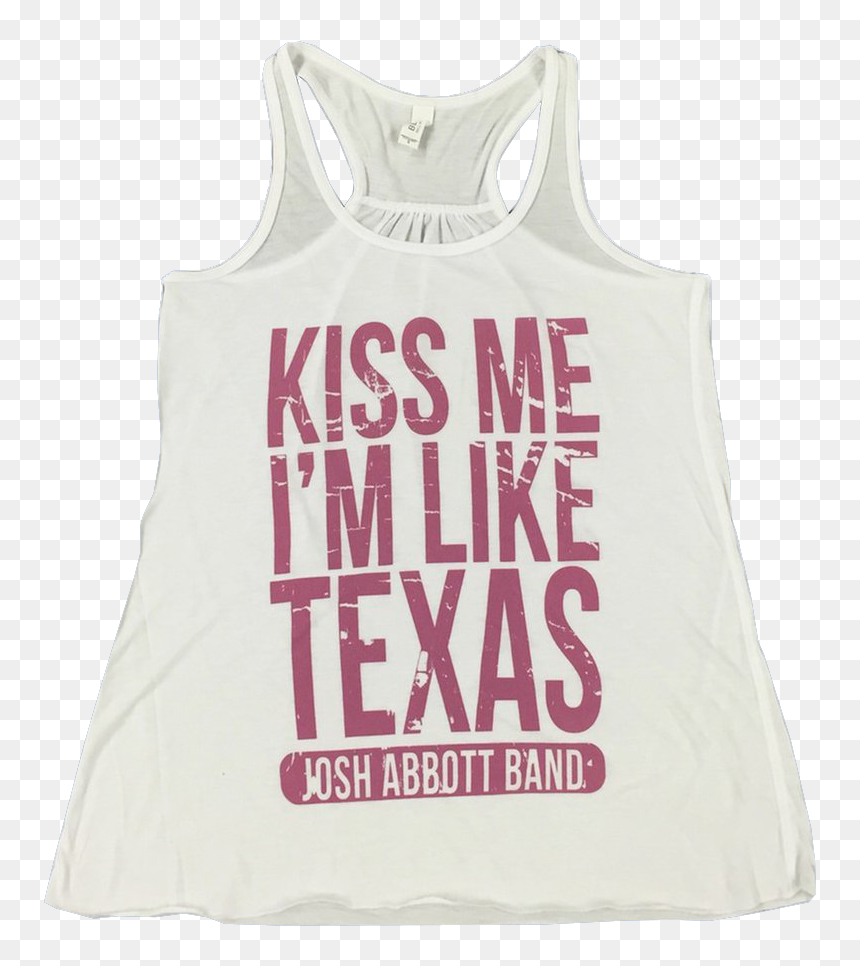 White & Orchid Kiss Me Tank - Active Tank, HD Png Download - kiss band png