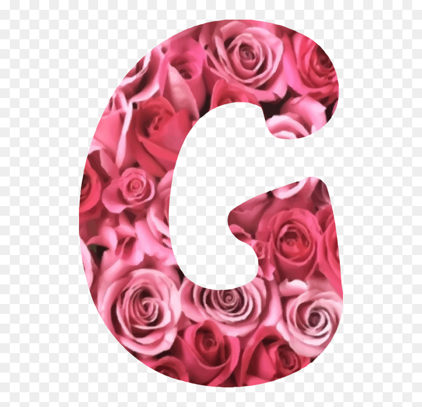 Pink,flower,garden Roses - Flower Alphabet Letter W, HD Png Download - flower garden png