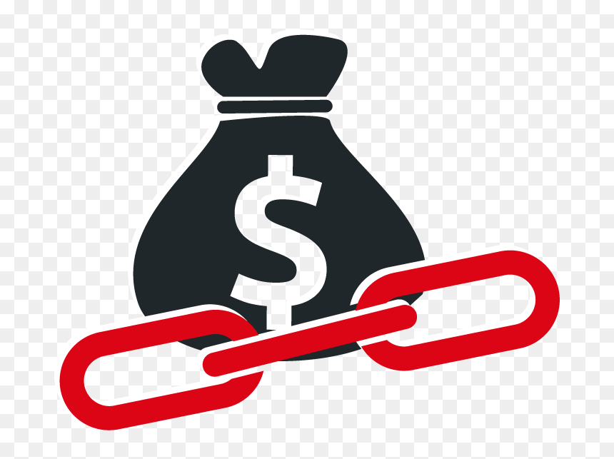Moneybag With Link Icon, HD Png Download - money bag icon png