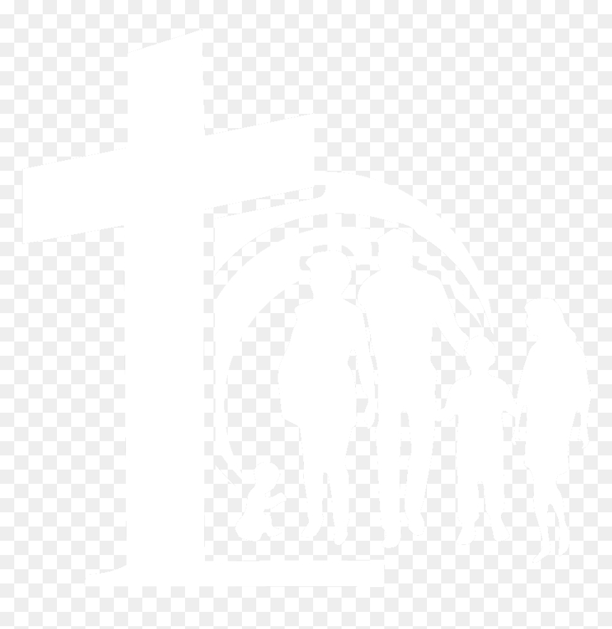 Home - Cross, HD Png Download - jesus silhouette png