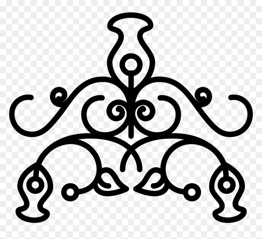 Transparent Vintage Design Png - Top Floral Design Png, Png Download - decorative lines vector png