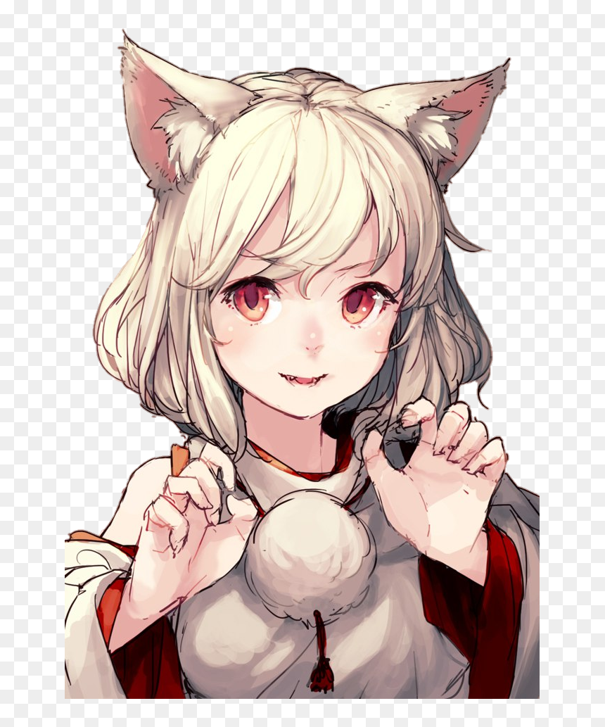 #tumblr #art #girl #girls #neko #nekogirl - Anime Girl Neko, HD Png Download - neko girl png