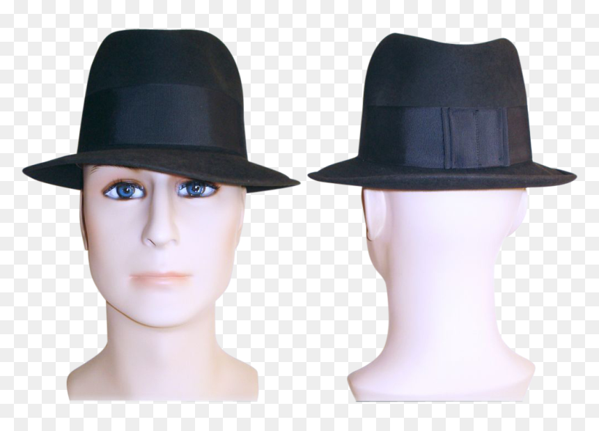 Gangster Hat Png - Fedora, Transparent Png - gangsta hat png