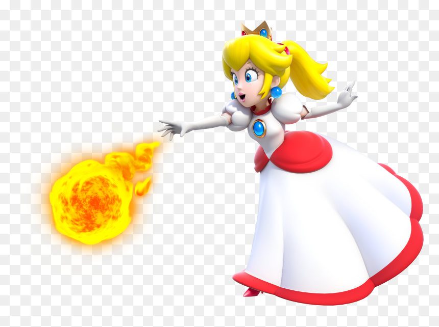Fireflower Princess Peach, HD Png Download - fire flower png