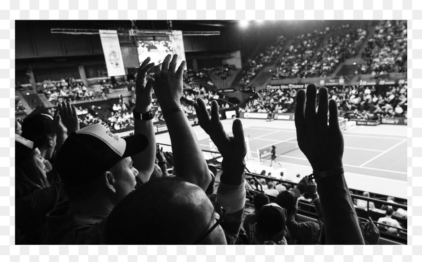 Presentation - Crowd, HD Png Download - people cheering png